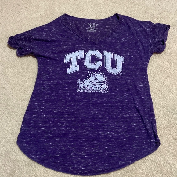 TCU V neck tee - Picture 1 of 2